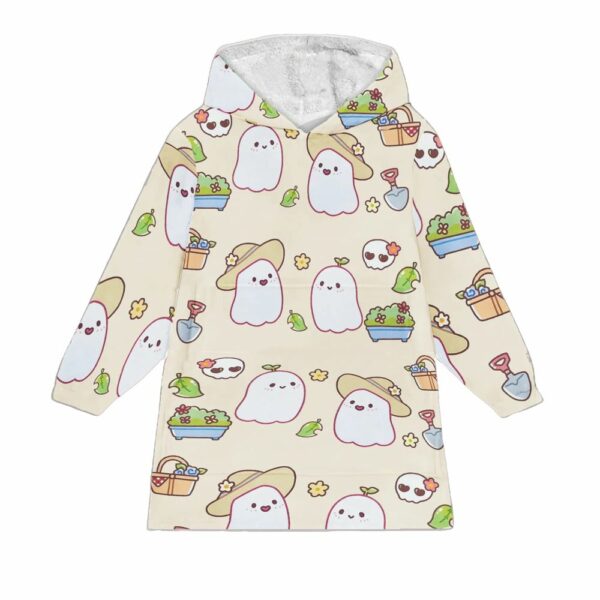 Garden Ghosts Blanket Hoodie 1