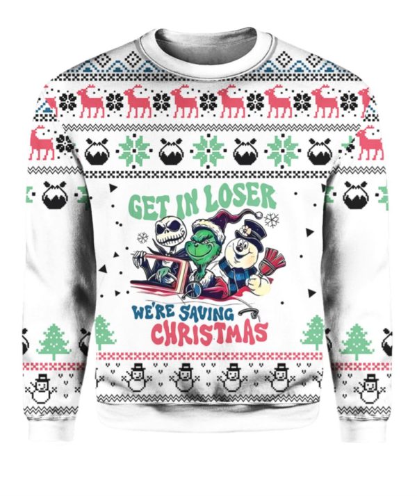 Get In Loser Christmas Ugly Christmas Sweater 1