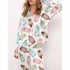 Gin Bottle Satin Pajama Set For Women 3