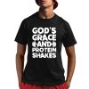 God's Grace And Protein Shake Washed Gym Shirt