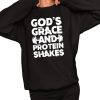 Gods Grace And Protein Shake Washed Gym Shirt 2 1