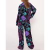 Graffiti Arcane Satin Pajama Set For Women 3