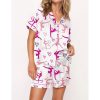 Gymnastics Girl Satin Pajama Set For Women 3