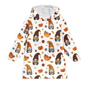 Halloween Gnome Blanket Hoodie 1