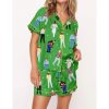 Happy Shooter Golf Movie Satin Pajama Set For Women 1