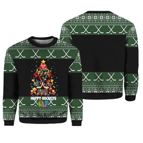 Hockey Christmas Ugly Christmas Sweater 1 1