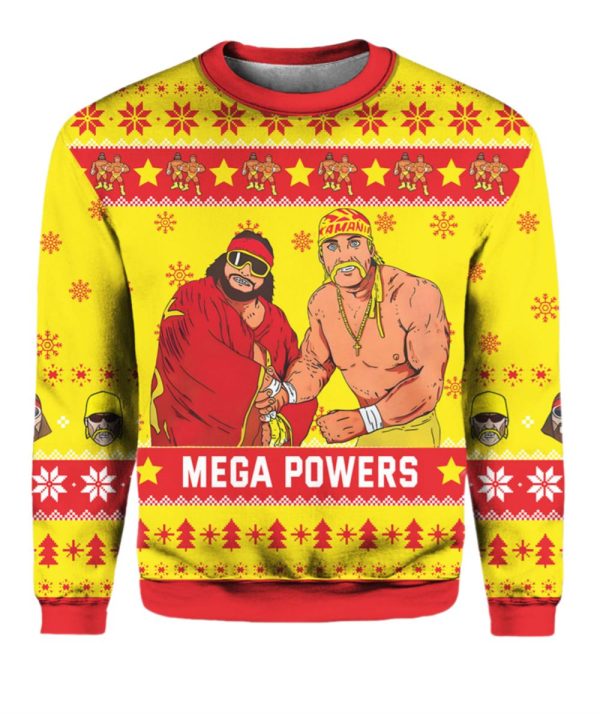 Hogan Macho Man Mega Powers Ugly Christmas Sweater 1