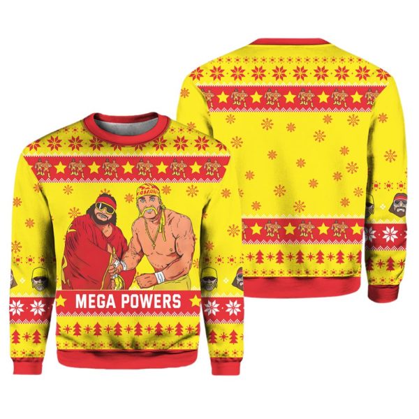 Hogan Macho Man Mega Powers Ugly Christmas Sweater 3