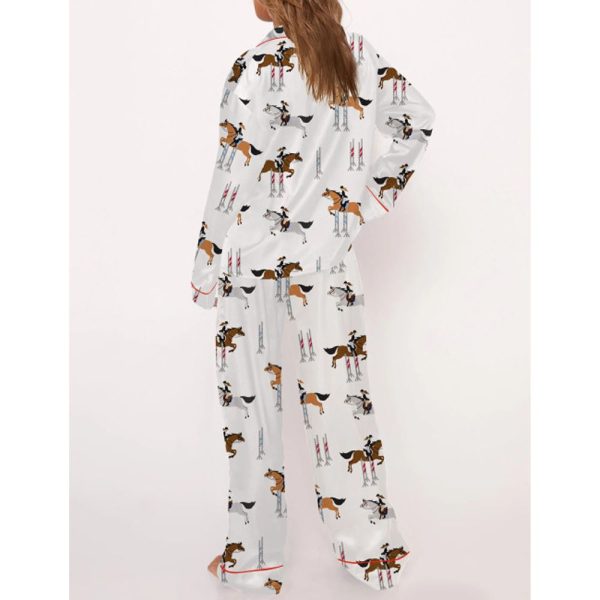 Horse Lovers Satin Pajama Set For Women 4