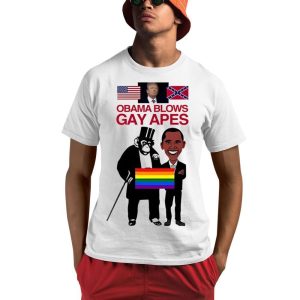 Howlingmutant Obama Blows Gay Apes Shirt 0 1