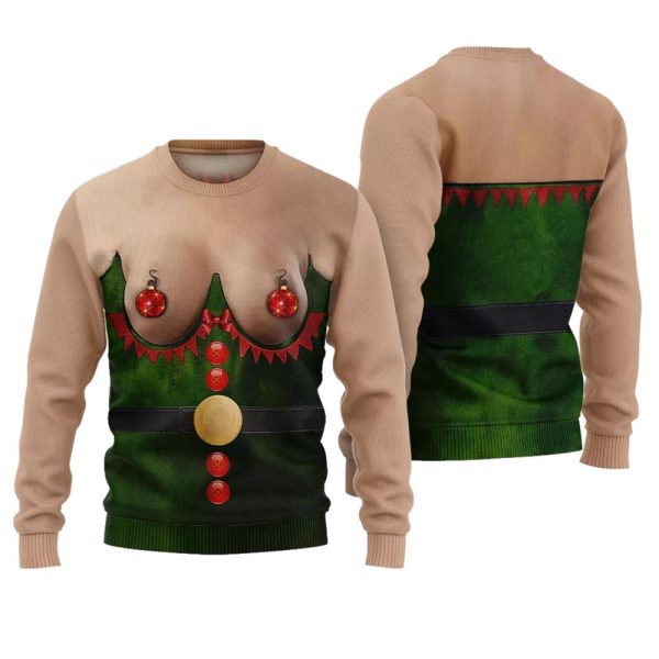 Inappropriate Naughty Ugly Christmas Sweater 1 1