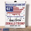 Inauguration Day President Of The United States Donald Trump January 20th 2025 Blanket