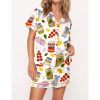 Italian Food Satin Pajama Set For Women 1