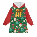 Jolly Santa Blanket Hoodie