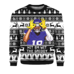 Justin Jefferson Hit Them With The Griddy Ugly Christmas Sweater
