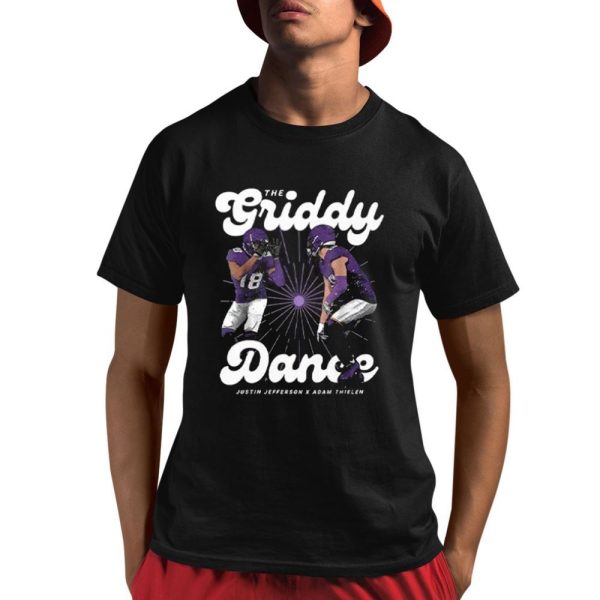 Justin Jefferson x Adam Thielen Griddy Dance Shirt 1 1