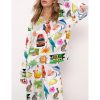 Key West Florida Travel Satin Pajama Set For Women 2