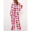 Lips Of Love Satin Pajama Set For Women 4