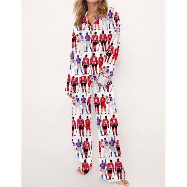 Liz Tomforde Windy City Series Satin Pajama Set For Women 4