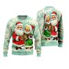 Lovely Santa Couples Ugly Christmas Sweater 1 2