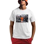 Luigi Mangione Arrives At A Helicopter Pad With Police New York Shirt