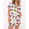 Mardi Gras Carnival Pajama Set For Women 1