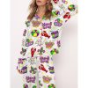 Mardi Gras Carnival Pajama Set For Women 2