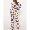 Mardi Gras Carnival Pajama Set For Women 3