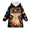 Merry Christmas Blanket Hoodie 1