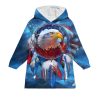 Native American Eagle Blanket Hoodie