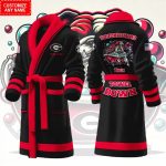 Bulldogs Touchdowns Then Towel Down Luxurious Comfort Bathrobe