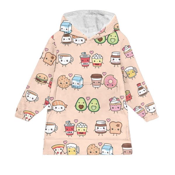 Perfect Match Kawaii Blanket Hoodie 1