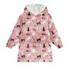 Pink Halloween Blanket Hoodie 1