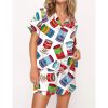 Pop Art Tomato Soup Pajama Set For Women 1