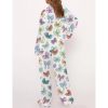 Princess Cute Ribbons And Bows Satin Pajama Set For Women 3