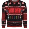 Resident Evil You Died Ugly Christmas Sweater 1