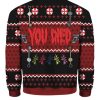 Resident Evil You Died Ugly Christmas Sweater 2