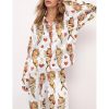 Retro Cupid Coquette Bow Satin Pajama Set For Women 3