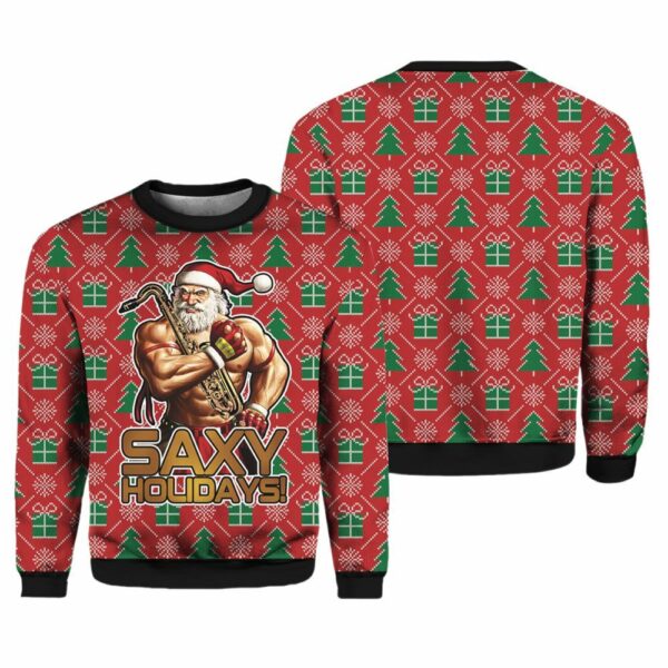 Saxy Holidays Ugly Christmas Sweater 3 2