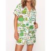 Slainte Irish Cheer St Patricks Day Pajama Set For Women 1