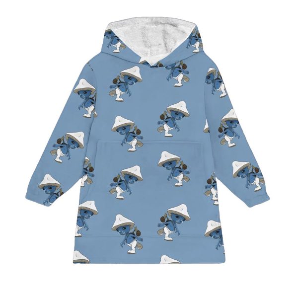 Smurf Cat Blanket Hoodie 1