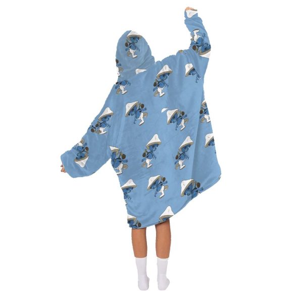 Smurf Cat Blanket Hoodie 2