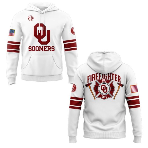 Sooners Firefighter Fire Dept Hoodie 0