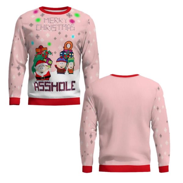 South Park Merry Christmas Asshole Ugly Christmas Sweater 1 1