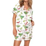 Spicy Margarita Satin Pajama Set For Women