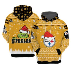 Steeler Grnch 2024 Christmas Hoodie 1 1