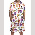 Taco Satin Pajama Set For Men
