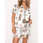 Take Me To Italy Satin Pajama Set For Women