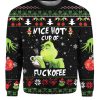 The Grnch Nice Hot Cup Of Ugly Christmas Sweater 1