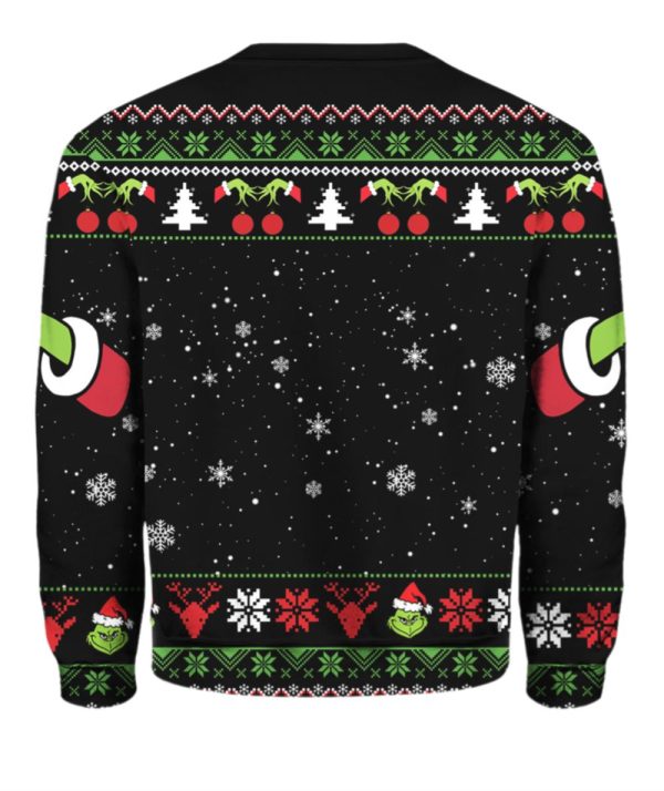 The Grnch Nice Hot Cup Of Ugly Christmas Sweater 2